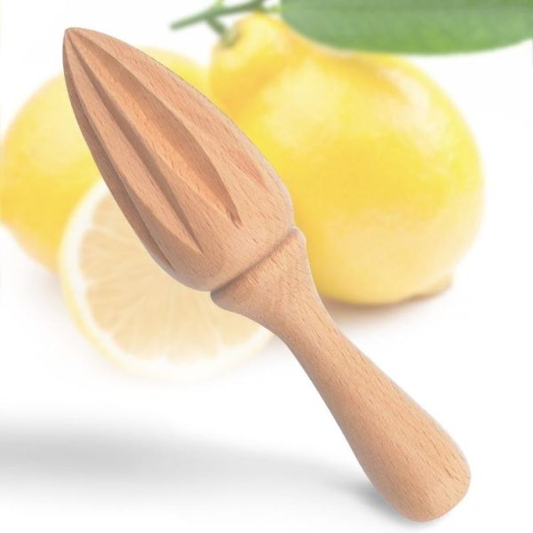 Wooden Squeezer Juicer Fruit Juice Extractor Reamer Lemon Cone Multifunctional Kitchen Tool - Image 2