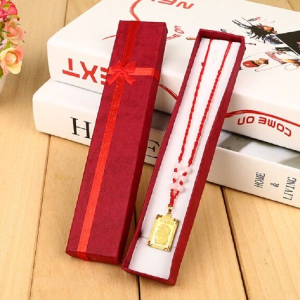 3 PCS Rectangular Rose Bow Gift Box Necklace Box Jewelry Box, Random Color Delivery - Image 2