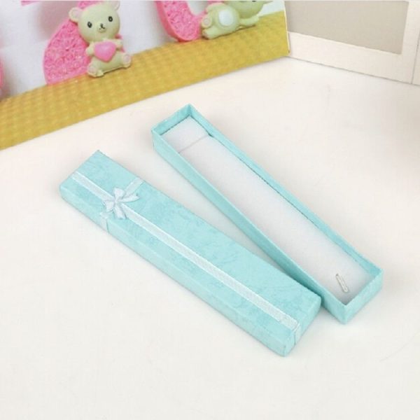 3 PCS Rectangular Rose Bow Gift Box Necklace Box Jewelry Box, Random Color Delivery - Image 6