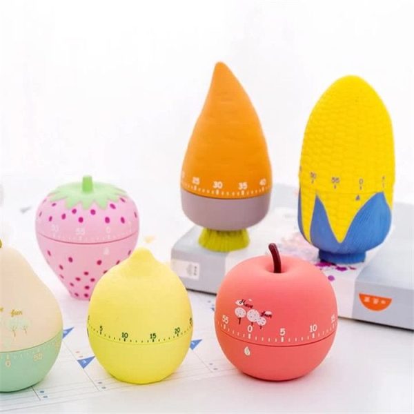 Creative Cartoon Fruit Shape Multi-Function Rotary Timer Learning Work Efficiency Time Manager (Apple) - Image 4