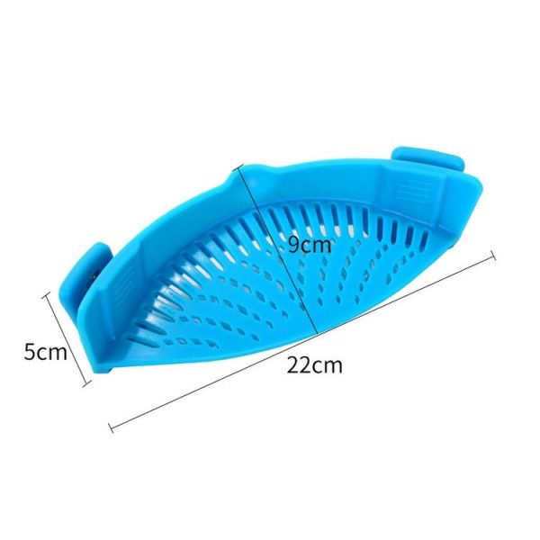 Silicone Pot Filter Kitchen Clip Pot Filter Drain Excess Liquid Drain Pasta Vegetable Cookware - Image 2