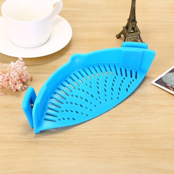 Silicone Pot Filter Kitchen Clip Pot Filter Drain Excess Liquid Drain Pasta Vegetable Cookware - Image 4