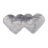 Creative Double Heart Imitation Wool Carpet Sofa Cushion Mat Plush Bedroom Living Room Floor Rugs, Size: 35x70 cm (Light Pink) - Image 2