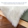Creative Double Heart Imitation Wool Carpet Sofa Cushion Mat Plush Bedroom Living Room Floor Rugs, Size: 35x70 cm (Light Pink) - Image 3