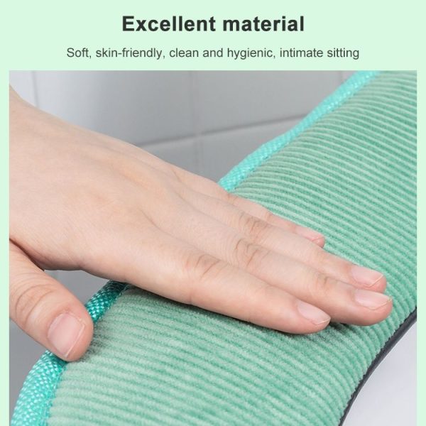 Washable Bathroom Toilet Seat Cover Warmer Soft Cushion Pad Closestool Lid Mat Household Products (Green) - Image 5