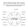 Simple Home Creative Multi-function Charging Stepless Dimming Alarm Clock Night Light (Gray) - Image 4