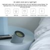 Simple Home Creative Multi-function Charging Stepless Dimming Alarm Clock Night Light (Gray) - Image 7
