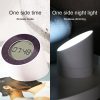 Simple Home Creative Multi-function Charging Stepless Dimming Alarm Clock Night Light (Gray) - Image 9