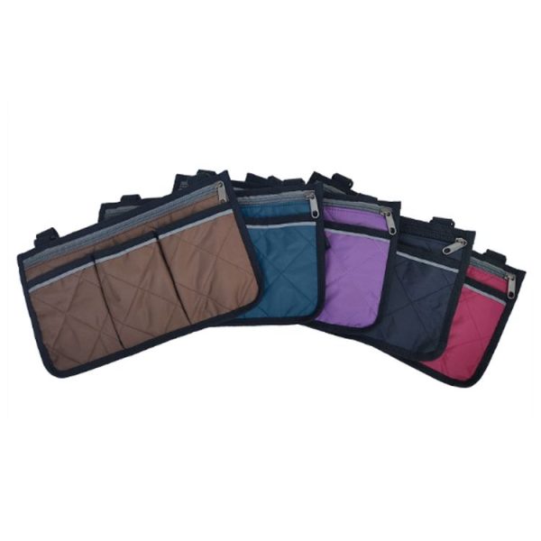 Walking Aid Wheelchair Armrest Side Storage Bag Car Storage Hanging Bag (Red Wine) - Image 2