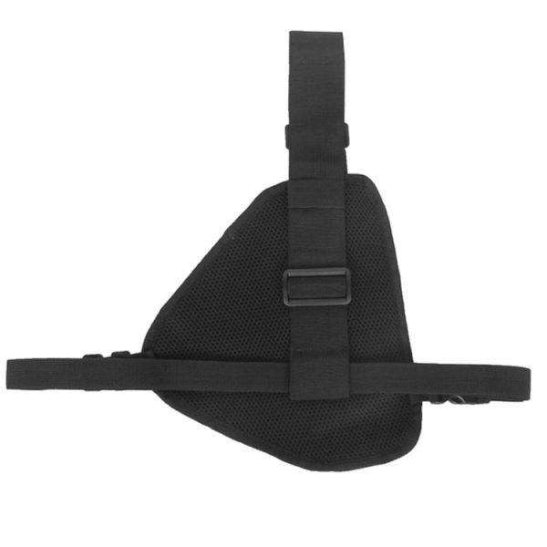 Sports Outdoor Vest Chest Bag for Walkie Talkie (Black) - Image 3