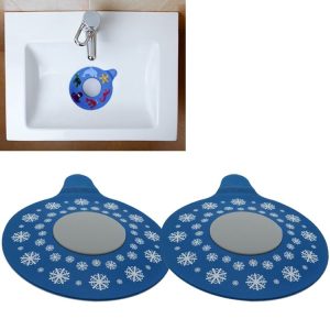 Sewer Floor Drain Pool Plug Silicone Waterproof Bathtub Plug (Snowflake)