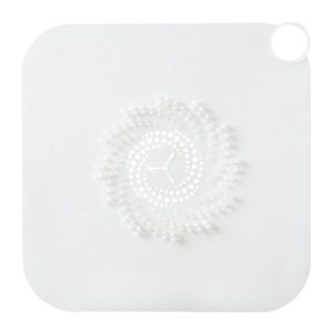 Household Sewer Deodorant Cover Sealing Plug Silicone Toilet Floor Drain Deodorant (Transparent White)