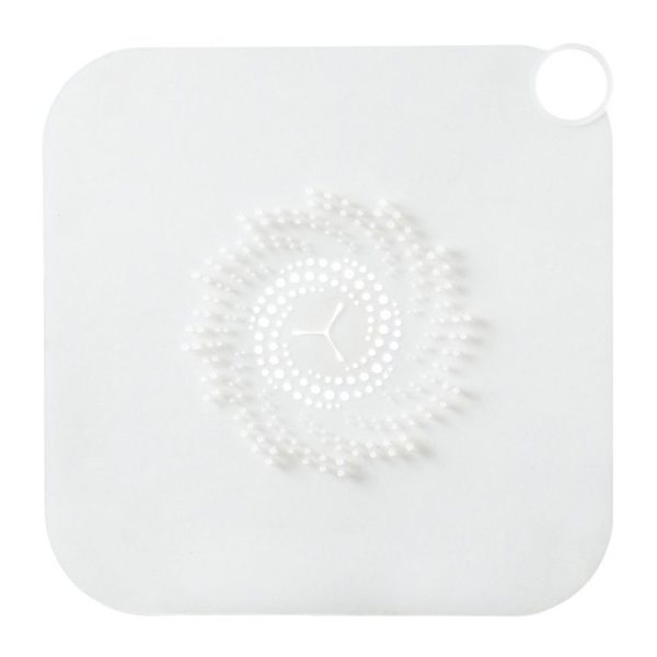 Household Sewer Deodorant Cover Sealing Plug Silicone Toilet Floor Drain Deodorant (Transparent White)