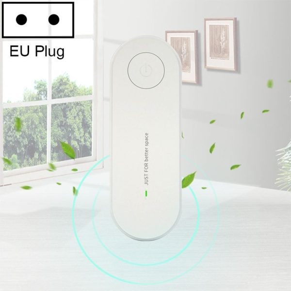 Mini Anion Air Purifier Smoke PM2.5 Remove Toilet Kitchen Air Purifier, Plug Type: EU Plug (White)