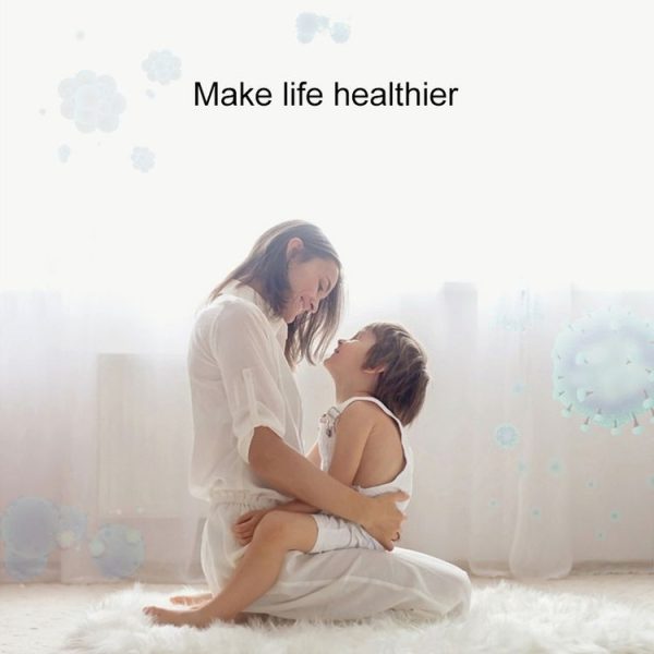 Mini Anion Air Purifier Smoke PM2.5 Remove Toilet Kitchen Air Purifier, Plug Type: EU Plug (White) - Image 10