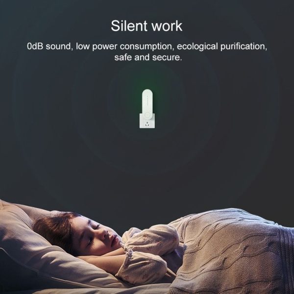 Mini Anion Air Purifier Smoke PM2.5 Remove Toilet Kitchen Air Purifier, Plug Type: EU Plug (White) - Image 8