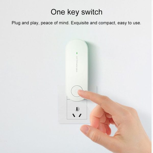 Mini Anion Air Purifier Smoke PM2.5 Remove Toilet Kitchen Air Purifier, Plug Type: EU Plug (White) - Image 9