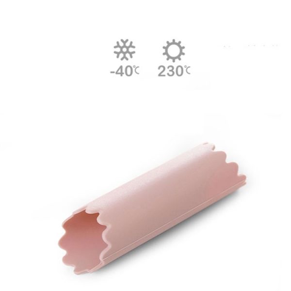 Household Garlic Peeling Tool Manual Thickening Silicone Peeling Tool Portable Garlic Peeling Device (Lotus Pink) - Image 2