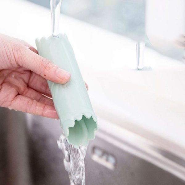 Household Garlic Peeling Tool Manual Thickening Silicone Peeling Tool Portable Garlic Peeling Device (Lotus Pink) - Image 6