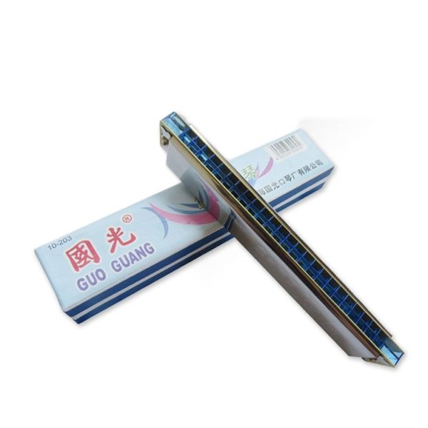 24-hole Echo Polyphony Stress Harmonica Instrument (Stress)