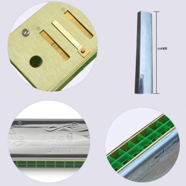 24-hole Echo Polyphony Stress Harmonica Instrument (Stress) - Image 6