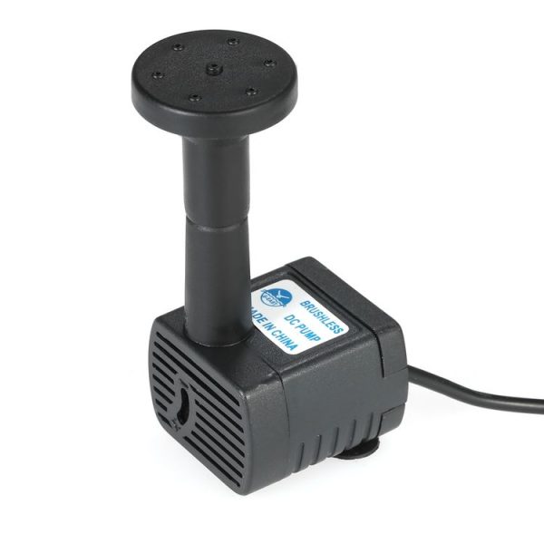 Garden Rockery Decoration Solar Fountain DC Water Pump Suspension Sprinkler (Black) - Image 3