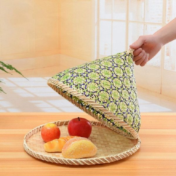 Creative Handmade Bamboo Home Table Food Cover Steeple, Size: Small 30cm