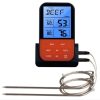 LCD Digital Food Thermometer with Dual Probe Sensors Timer (Black) - Image 3