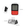 LCD Digital Food Thermometer with Dual Probe Sensors Timer (Black) - Image 5