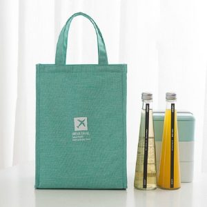 Portable Lunch Picnic Portable Food Insulation Storage Bag, Size: S 20x23x14cm (Lake Blue)