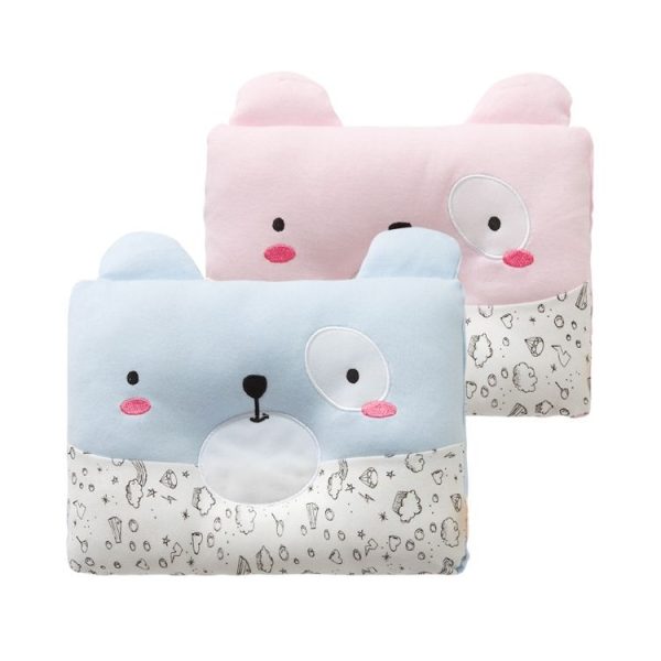 Cartoon Newborn Anti-Heading Pillow (Blue) - Image 2