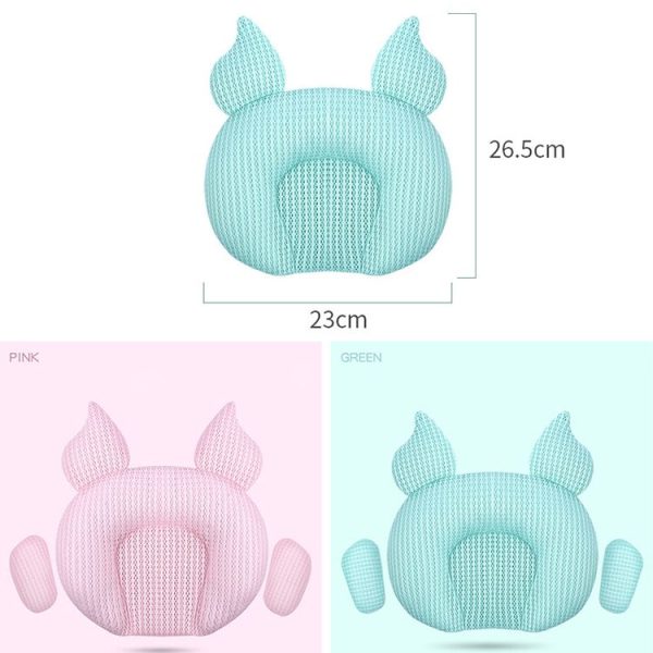 Baby Pillow Breathable U-shaped Shaping Latex Pillow (Green) - Image 2