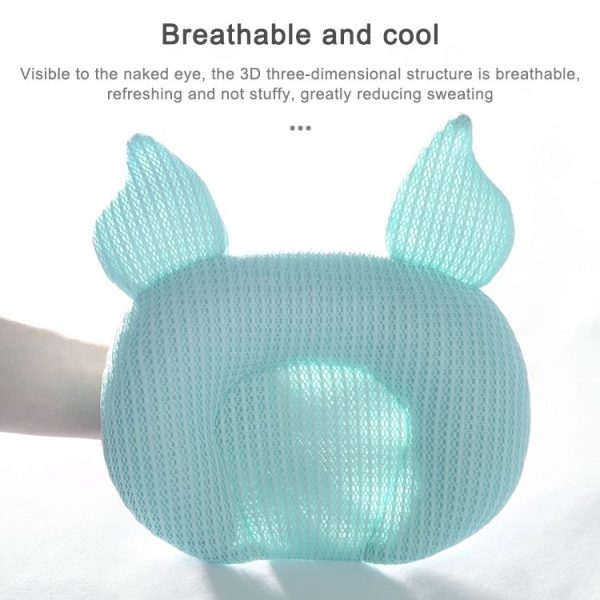 Baby Pillow Breathable U-shaped Shaping Latex Pillow (Green) - Image 8