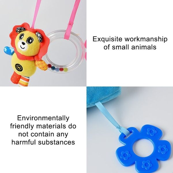 Baby Stroller Cartoon Animal Pendant Cradle Ornament Hanging Rattle (Orange Monkey Bed Hanging) - Image 3
