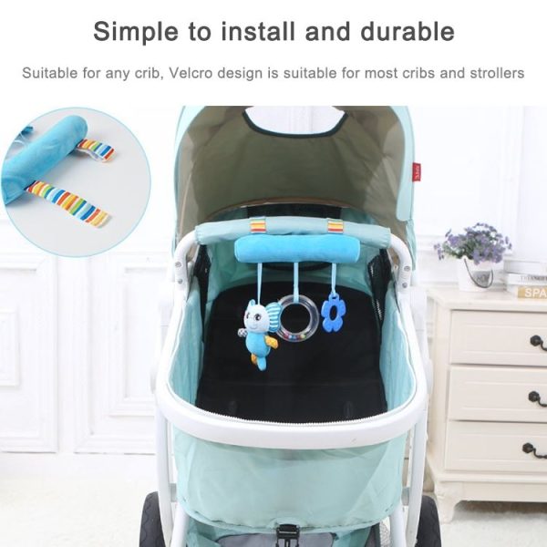 Baby Stroller Cartoon Animal Pendant Cradle Ornament Hanging Rattle (Orange Monkey Bed Hanging) - Image 5