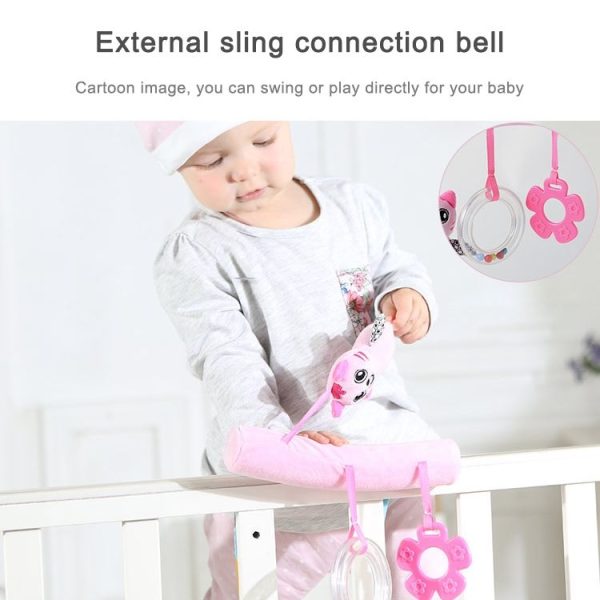 Baby Stroller Cartoon Animal Pendant Cradle Ornament Hanging Rattle (Orange Monkey Bed Hanging) - Image 6