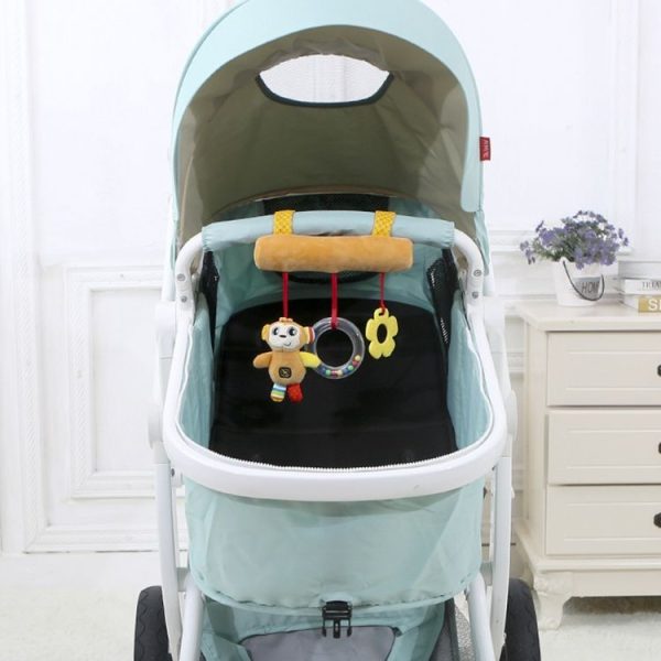 Baby Stroller Cartoon Animal Pendant Cradle Ornament Hanging Rattle (Orange Monkey Bed Hanging) - Image 8