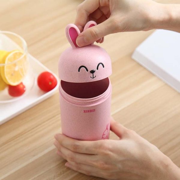 Wheat Stalk Rabbit Cup Resistant To Falling Cartoon Cup (Pink) - Image 5