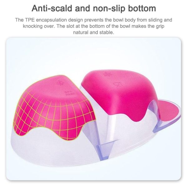 Baby Fashion Food Bowl Set (Rose Red) - Image 3