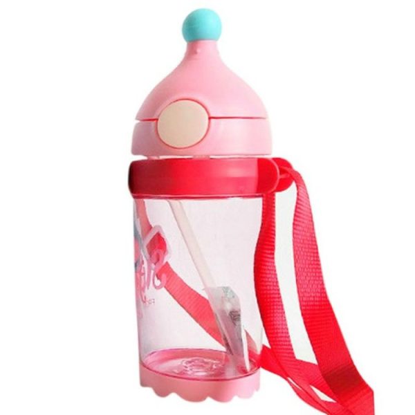 Baby Rope Learning Cup Resistant To Fall Leak-Proof With Straw (Red) - Image 2
