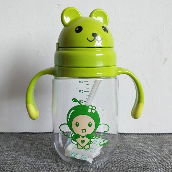 2 PCS Children Cartoon Practice Learning Drinking With Water Bottle (Green) - Image 2