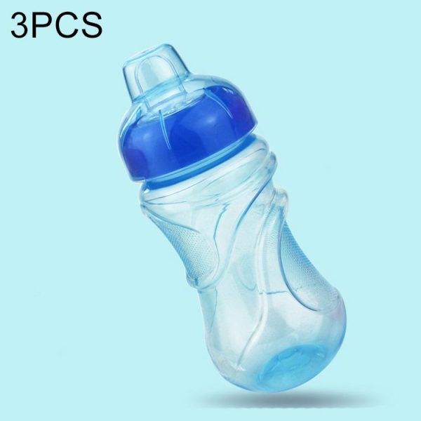 3 PCS Portable Baby Cup PP Baby Duckbill Cup (Blue)