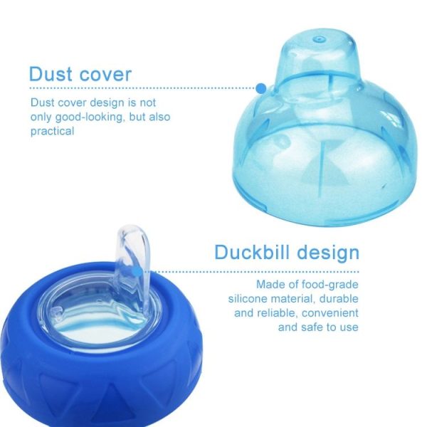 3 PCS Portable Baby Cup PP Baby Duckbill Cup (Blue) - Image 4
