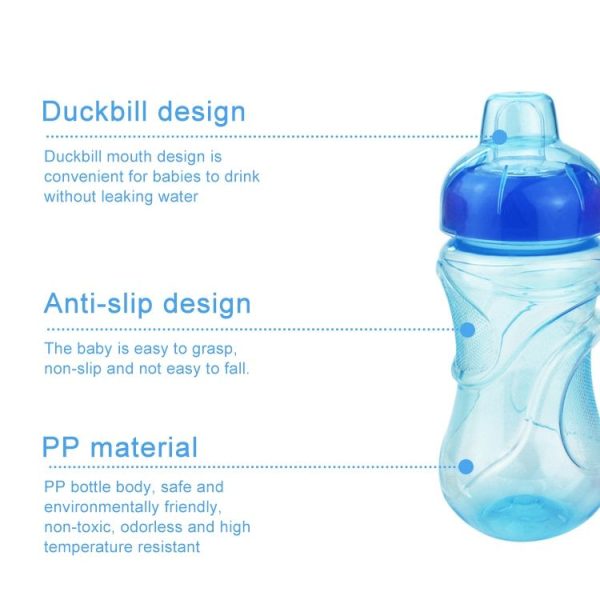 3 PCS Portable Baby Cup PP Baby Duckbill Cup (Blue) - Image 6