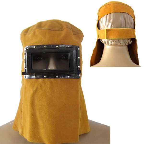 Lightweight Cowhide Electric Welding Protective Mask Work Helmet Full Protective Cap - Image 3