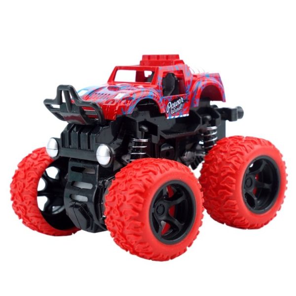5 PCS Mini Inertia Rotatable Car Toys Vehicle Diecast Model Inertial Car Toy Random Color Delivery