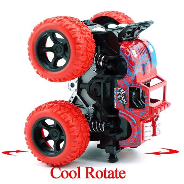 5 PCS Mini Inertia Rotatable Car Toys Vehicle Diecast Model Inertial Car Toy Random Color Delivery - Image 3