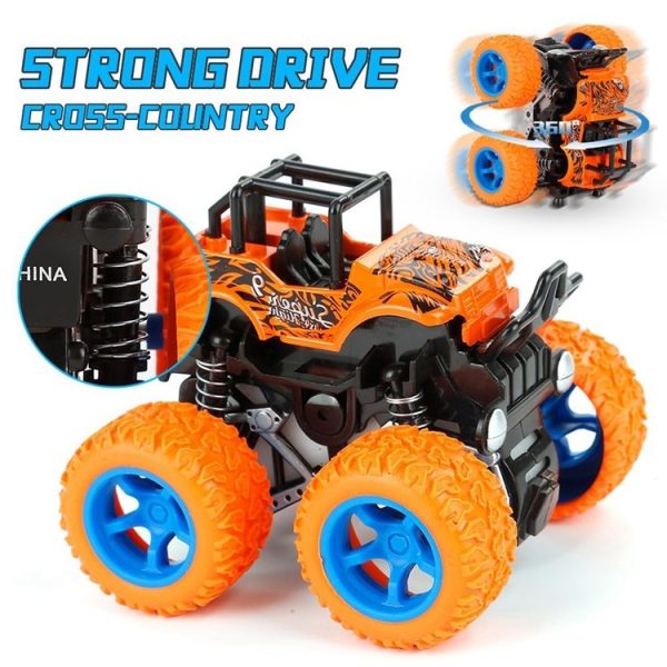 5 PCS Mini Inertia Rotatable Car Toys Vehicle Diecast Model Inertial Car Toy Random Color Delivery - Image 6