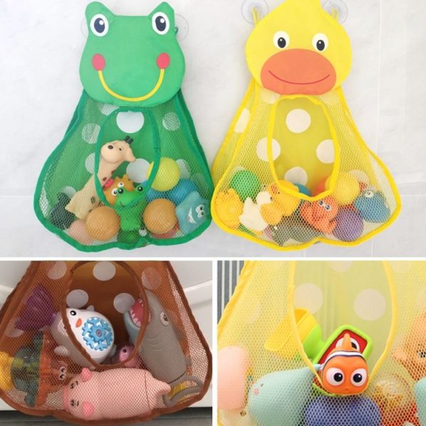 Baby Shower Toys Storage Organizer Kids Toy Storage Mesh Set For Bathroom (Frog) - Image 6