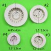 2 PCS DIY Tires Shape Sugar Craft Cake Silicone Mold Fondant Baking Decorating Tools Random Color Delivery, Size: Size 2 - Image 4